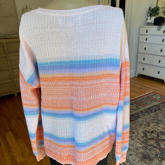 LOFT Colorful Sweater -‎ Size L - Picture 3 of 10